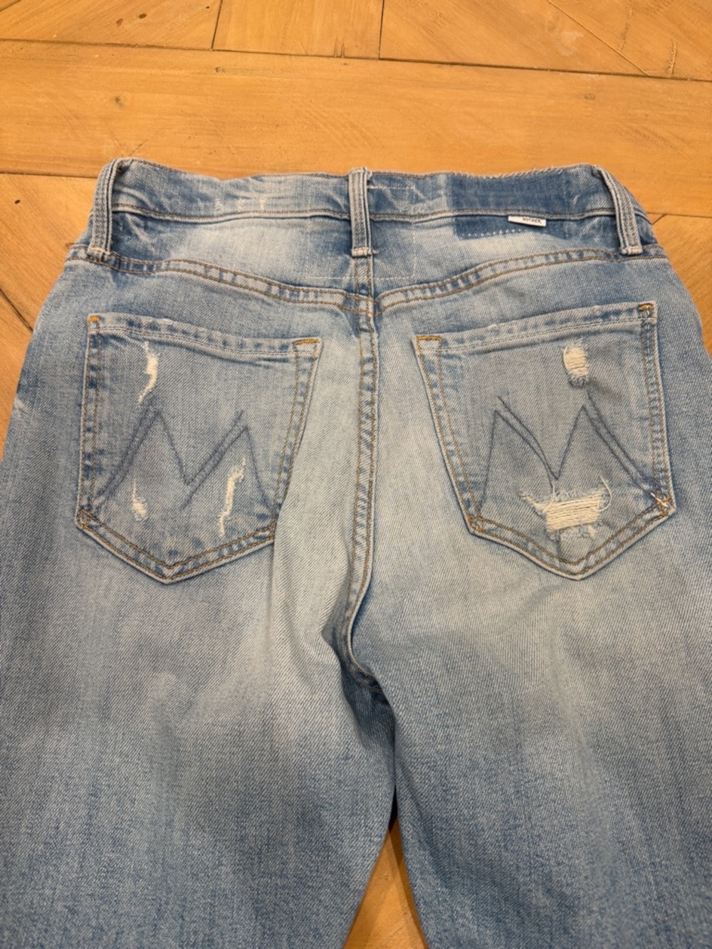 MOTHER The Tomcat The Confession Distressed Skinny Jeans Size 24 - Picture 3 of 11